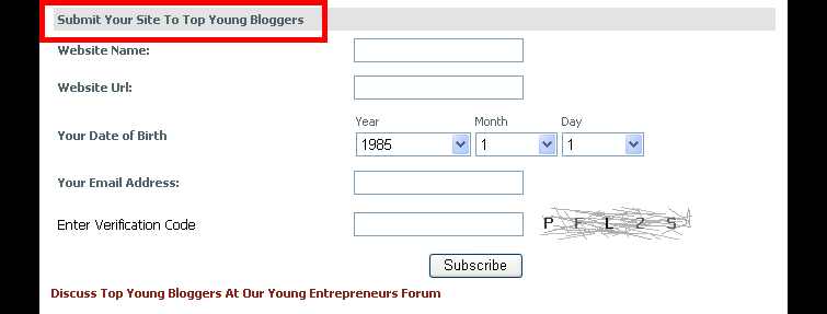 Top Young Bloggers