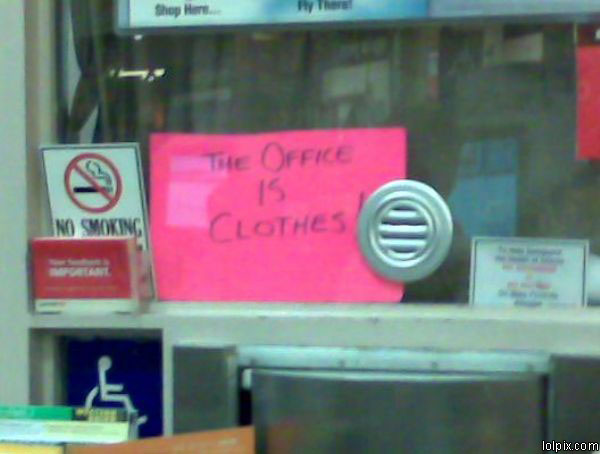 the office is clothes