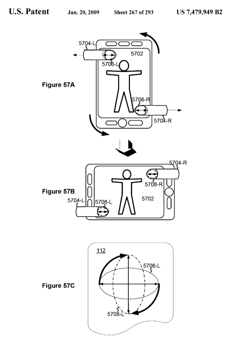 Apple iPhone Touch UI Patent: Overriding Sensor Input