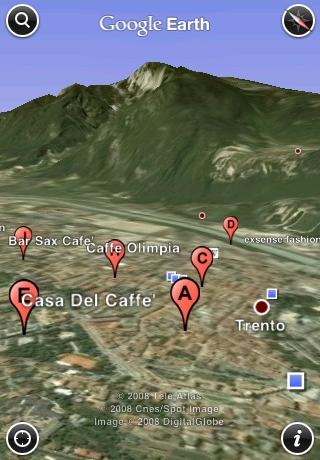 아이폰(iPhone)용 구글어스(Google Earth)