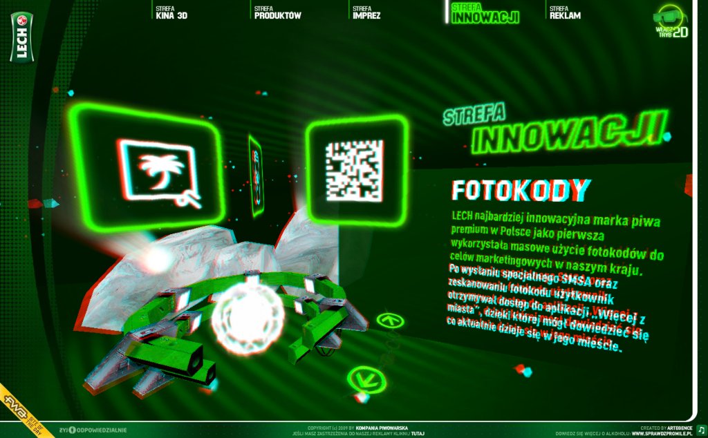 3D Web UI from Lech.pl