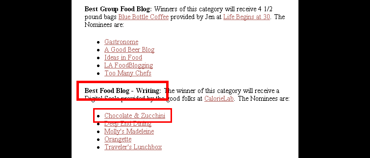 Food Blog Awards