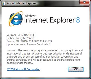 IE8 RC1