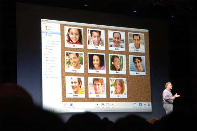 iPhoto 09 with Face Recognition