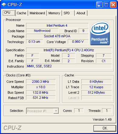 cpu 정보보기, CPU-Z, cpu-z 1.49, CPUID, cpuz, cpuz 1.49, cpu사양, 하드웨어, 하드웨어 정보