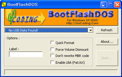 BootFlashDOS (USB Format Tools)