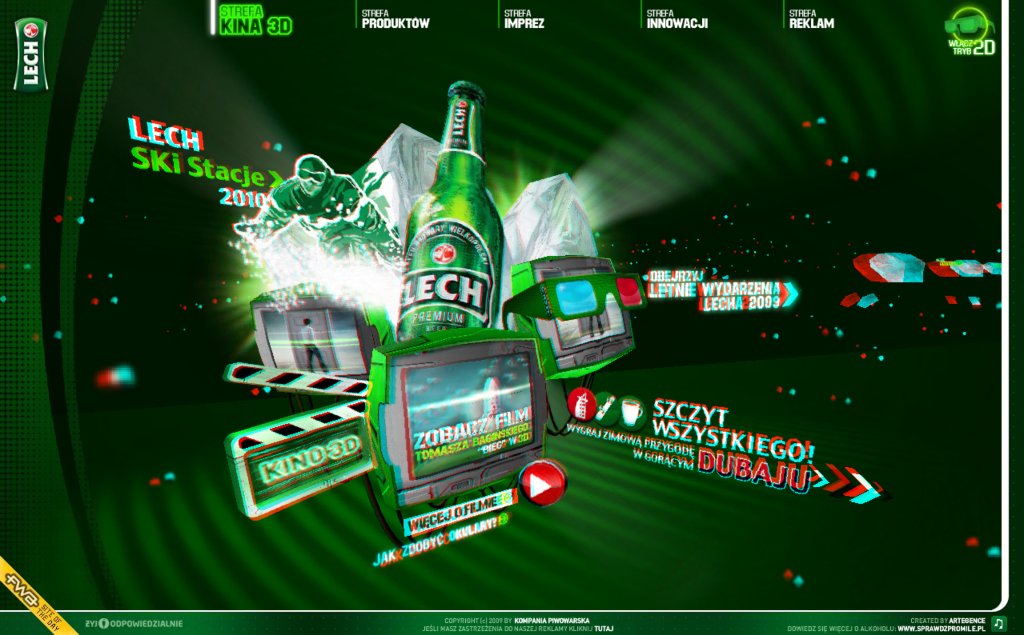 3D Web UI from Lech.pl