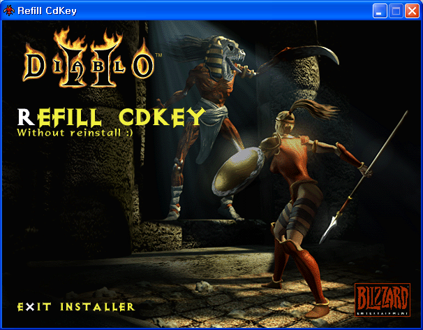디아블로2 시디키 체인저 diablo refill cdkey, cd key changer