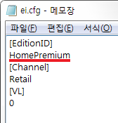 ei.cfg 파일 편집