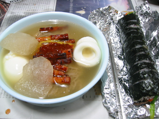 냉면 + 김밥