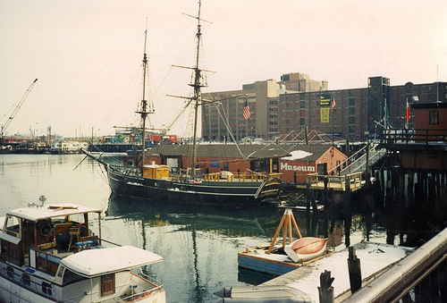 Famous Boston Tea Party ship. This photo was taken in 1992.