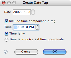 Create Date Tag