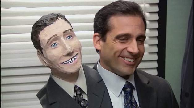 Michael as Two headed man