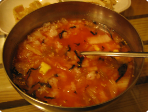 김치말이밥