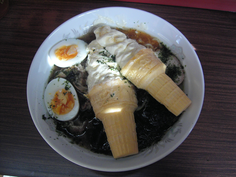 라면&아이스크림 이미지