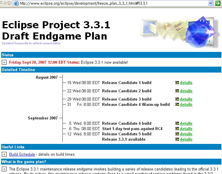 eclipse 3.3.1 endgame plan