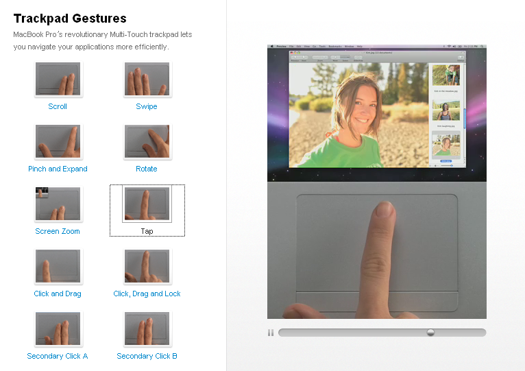 Trackpad Gestures of MacBook Pro & Air (NOT all is multi-touch!)