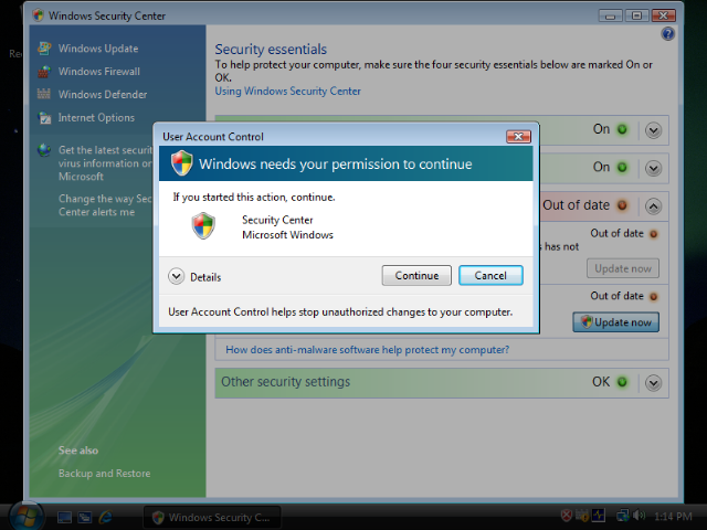 Windows Vista UAC