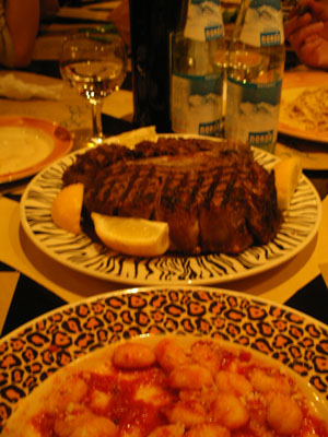 Florentine T-bone Steak. (c) Ristorante ZaZa