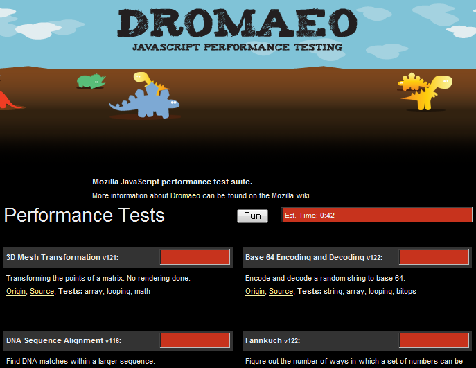 dromaeo.com 캡쳐