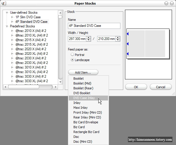 Nero Cover Designer - Adding Paper Stock - Format Creation