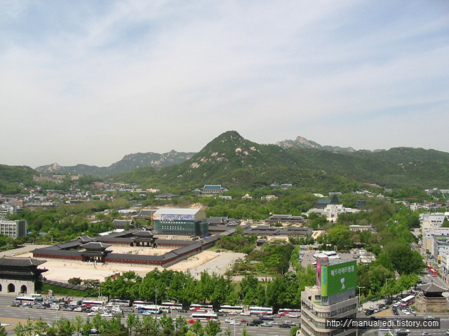 광화문, 경복궁, 청와대, 북악산