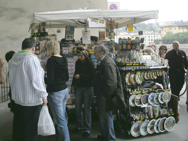 Souvenir shop with memory card for sale