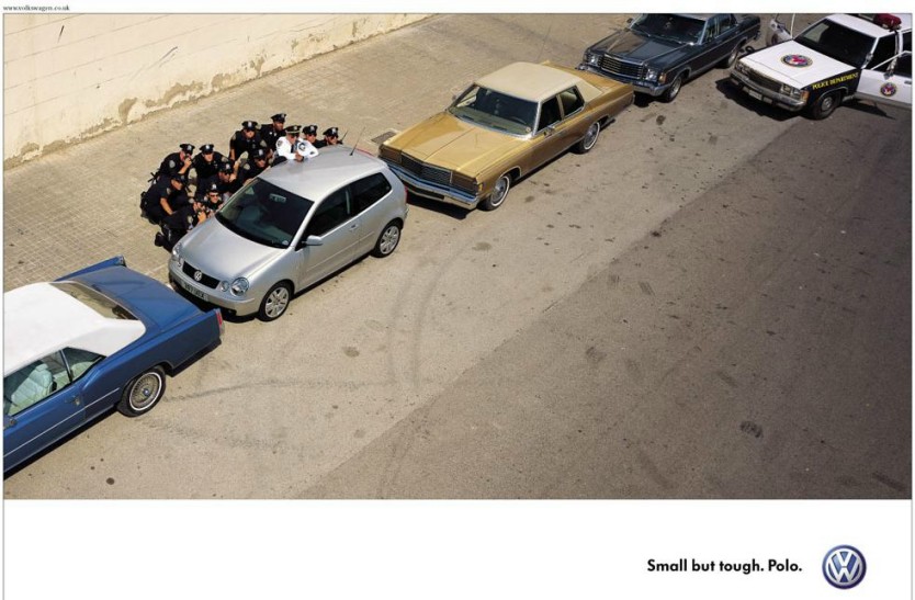 'Small but tough, Polo' from VolksWagen