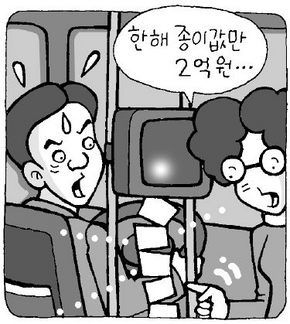 종이영수증 발행비용이 연 2억원