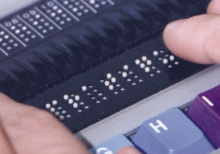 Refreshable Braille Display (close up)