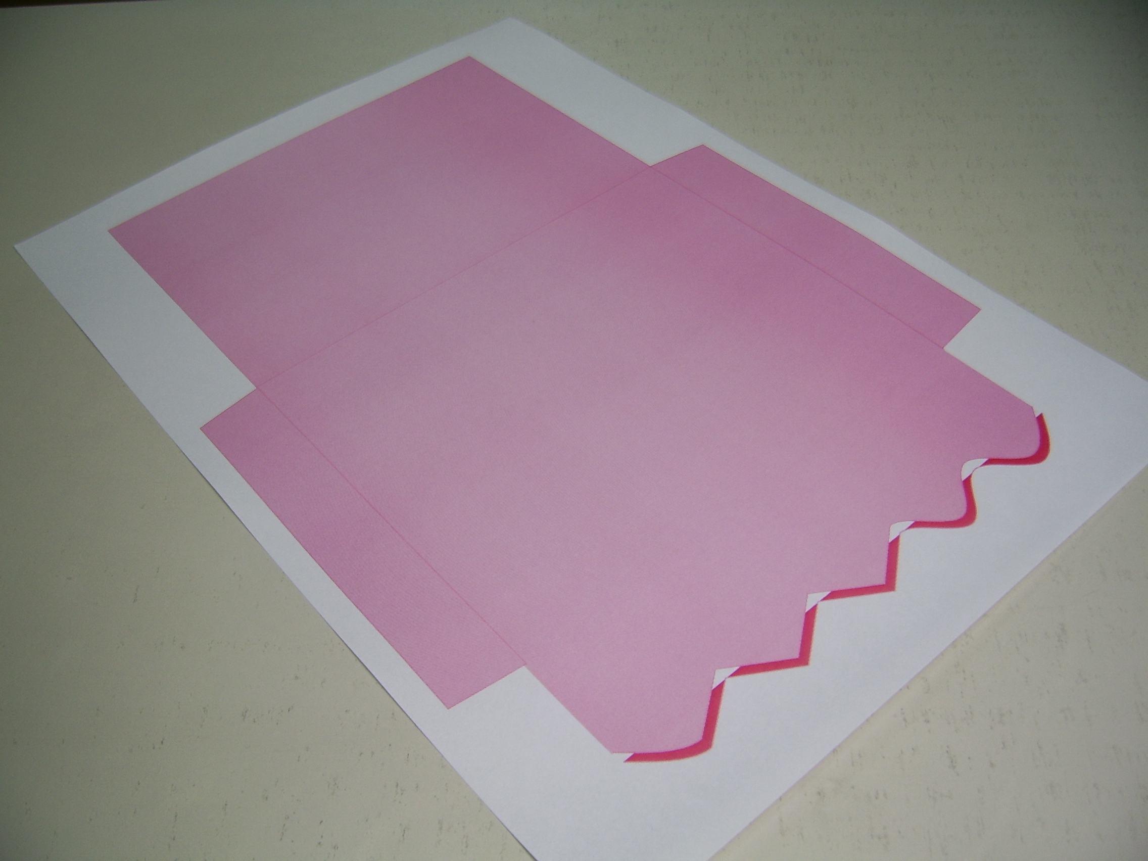 컬러 레이저 프린터 출력물 - 카드봉투
