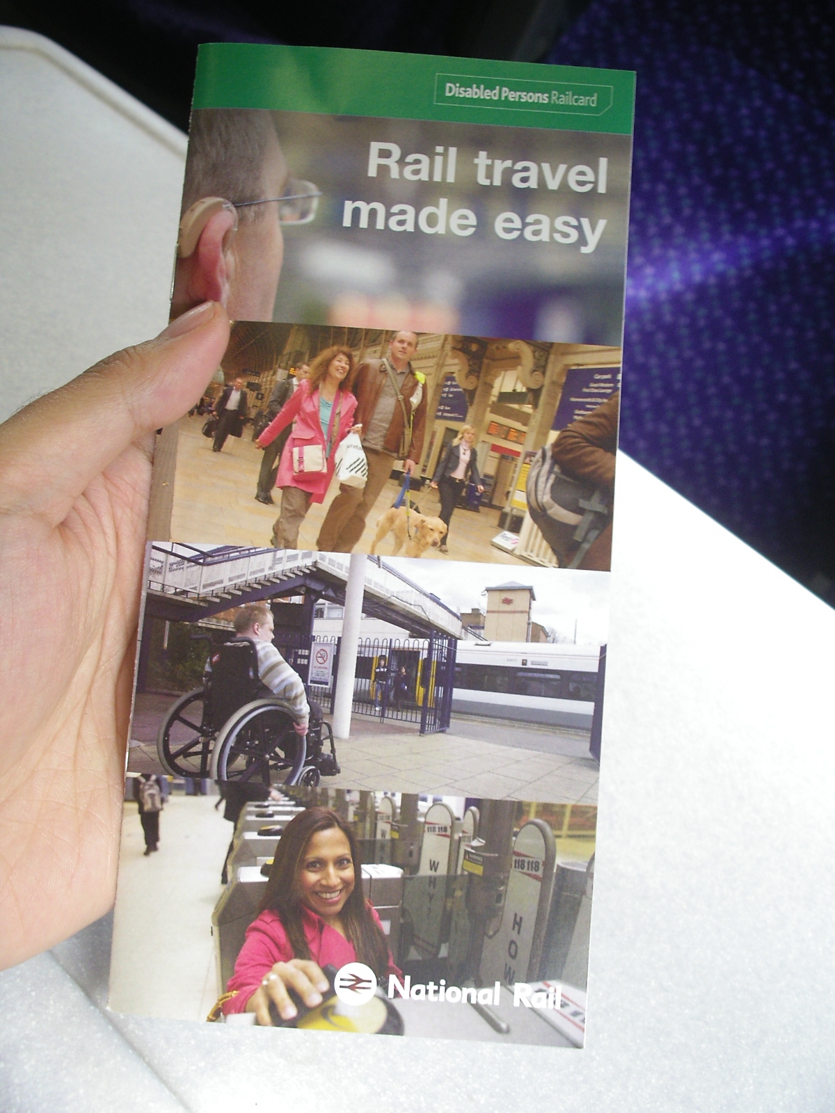 <Disabled Persons Railcard> flyer by UK National Rail