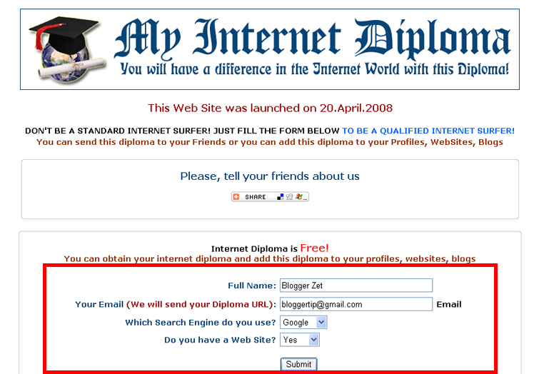 My Internet Diploma