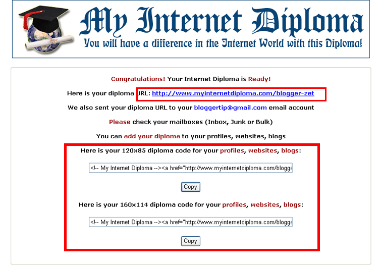 My Internet Diploma