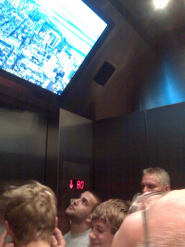 Sears Tower 전망대로 가는 엘리베이터