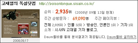 고재열의 독설닷컴