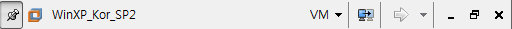 전체 창 모드일 때 VMware 도구 상자