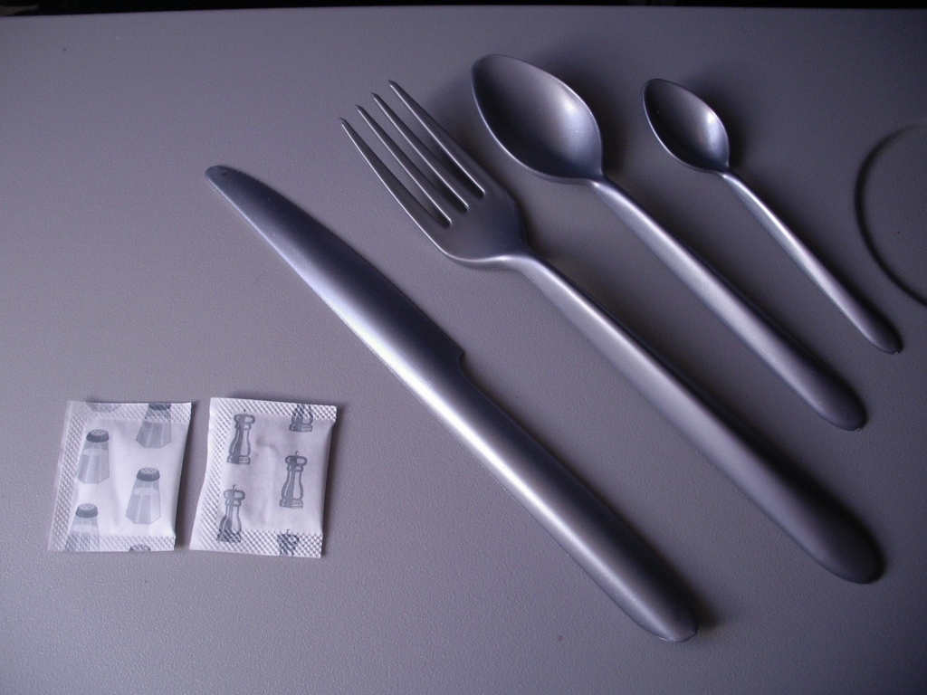 Plastic Silverware of Air France (upper side)