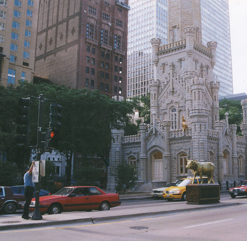 The Chicago Water Tower on Michigan Avenue