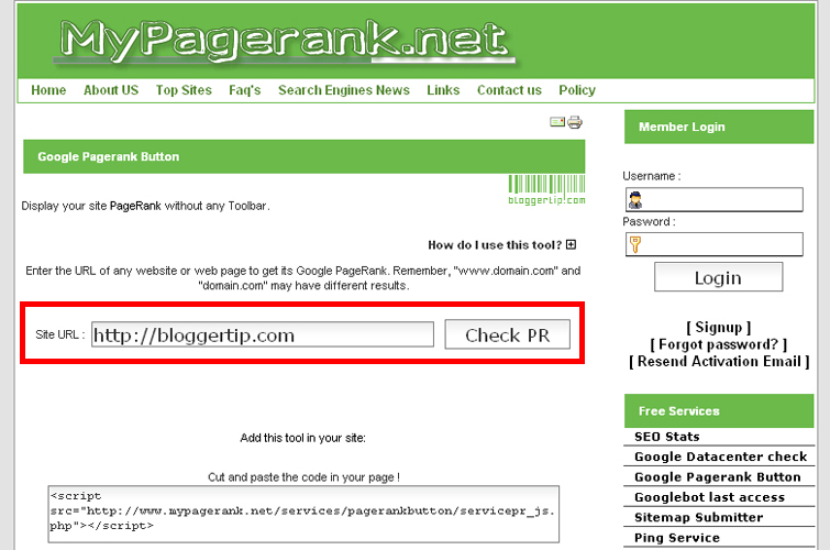 My Pagerank