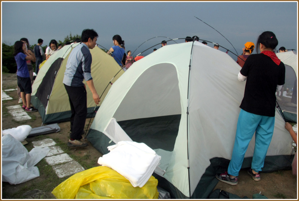 금산사 템플스테이 모악산 텐트치기