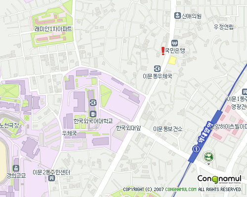 콩나물 인터넷 지도입니다