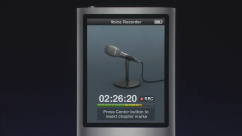 Voice Recorder on Mic-less iPod nano 4G