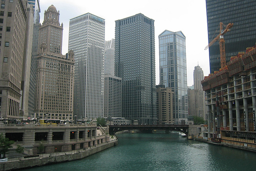Chicago River - Dearborn Street Bridge