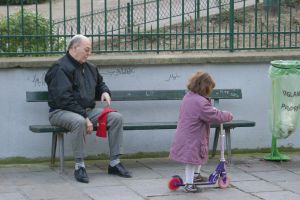 grandfather n grandchild