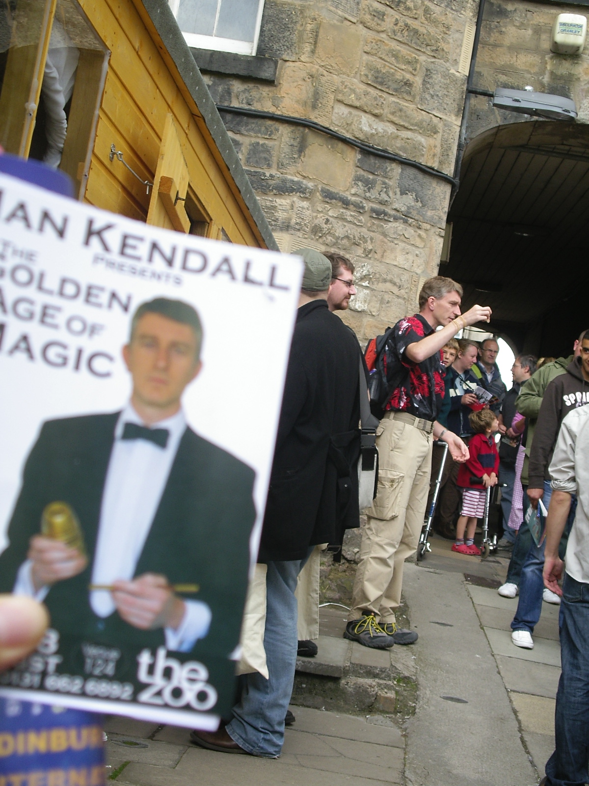 Promoting Show by the Queue - Fringe Box Office