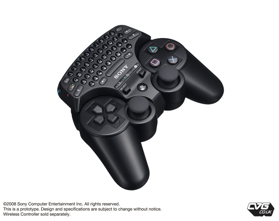 QWERTY keyboard for PS3 Controller