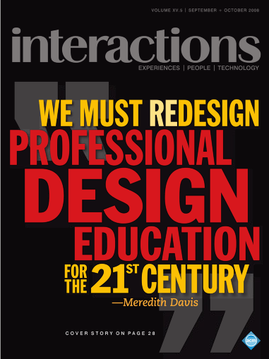 Cover of <Interactions> Sep-Oct edition, 2008