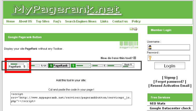 My Pagerank