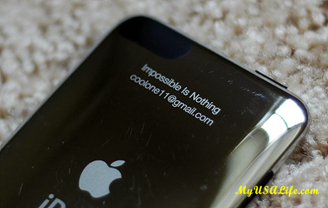 engraving on iPod Touch